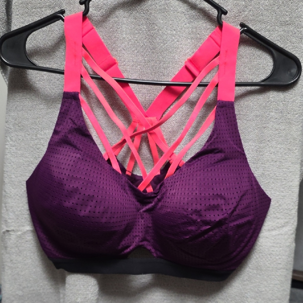 Victoria's Secret Purple and Pink Crisscross Bra